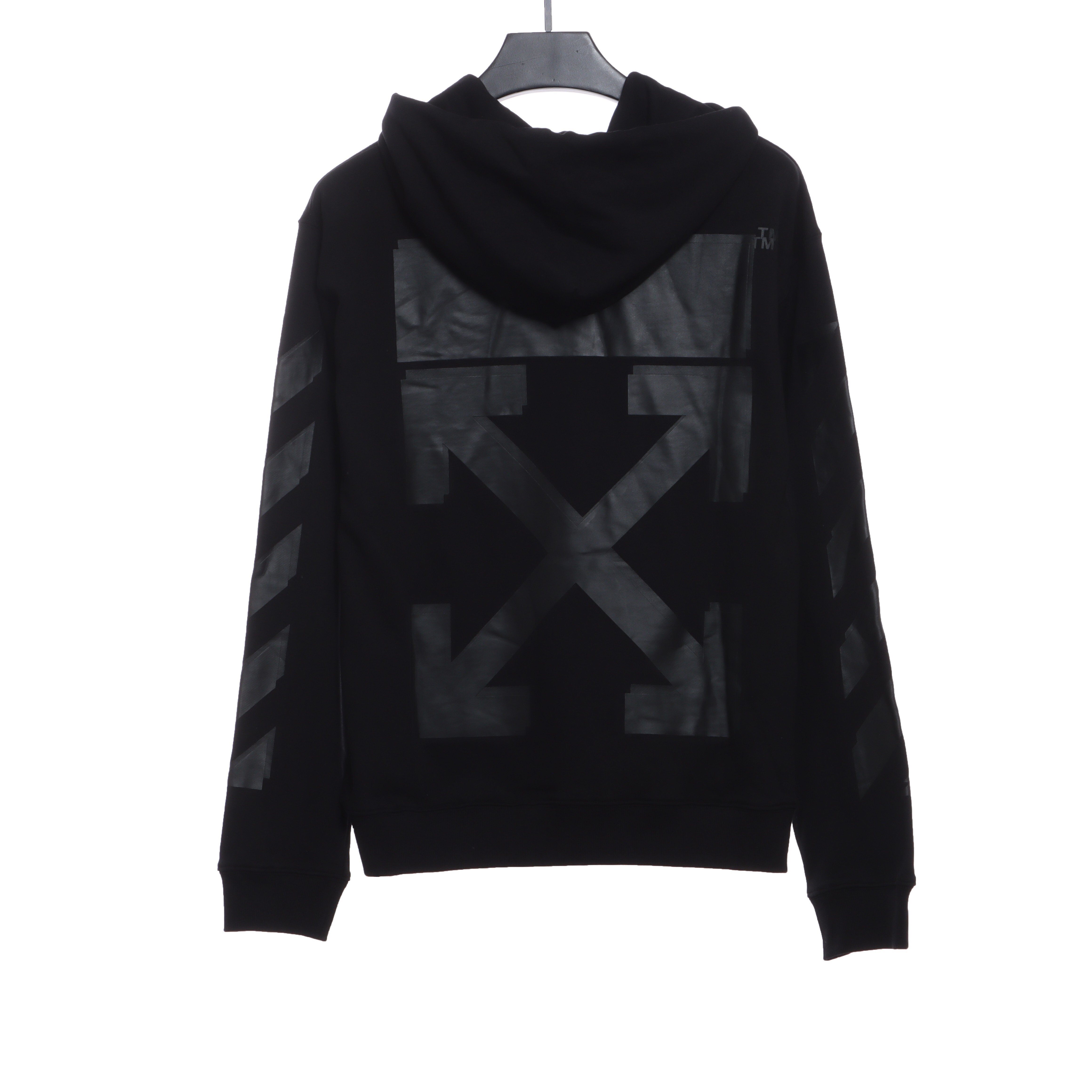 EM Sneakers Off-White Hoodie Overlapping Arrows Black