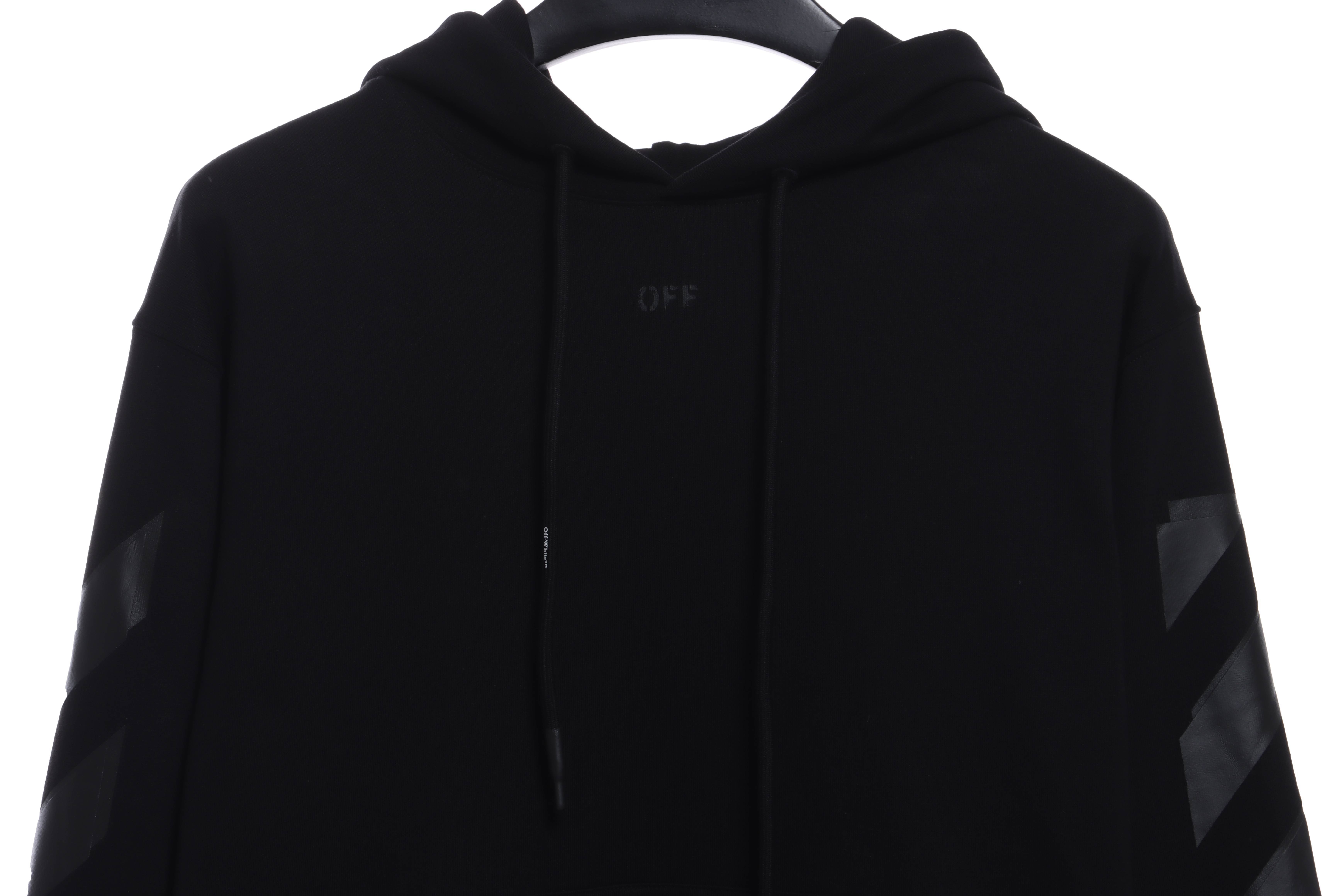 EM Sneakers Off-White Hoodie Overlapping Arrows Black