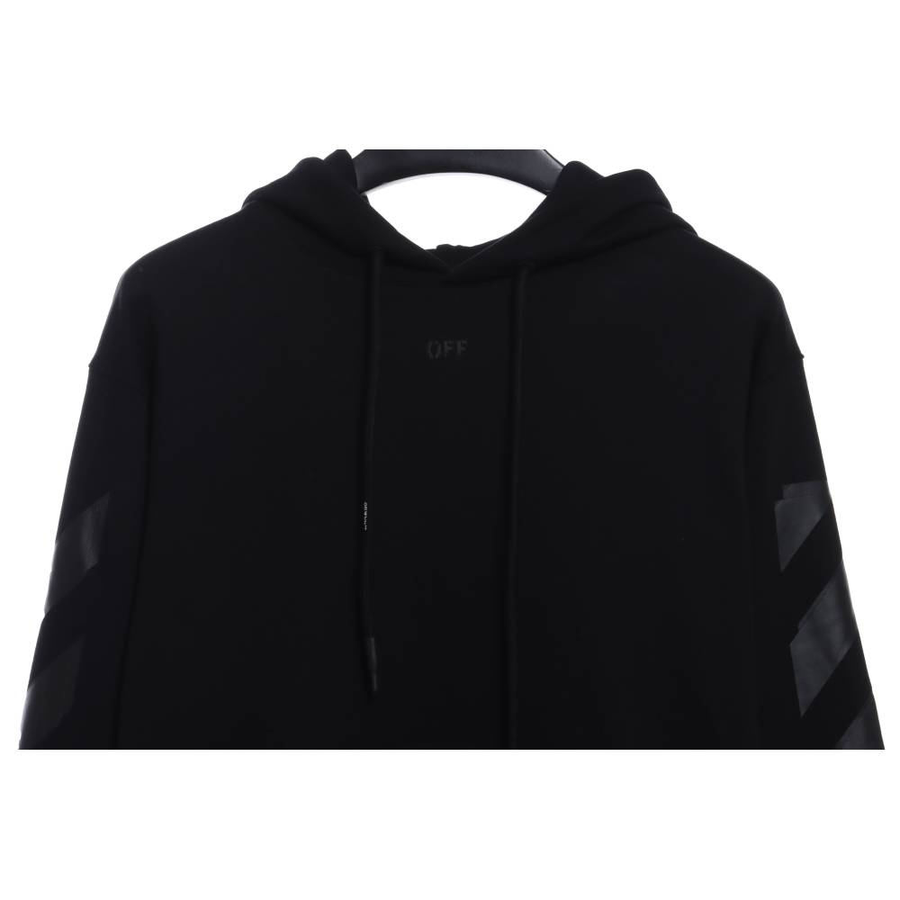 EM Sneakers Off-White Hoodie Overlapping Arrows Black