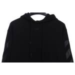 EM Sneakers Off-White Hoodie Overlapping Arrows Black