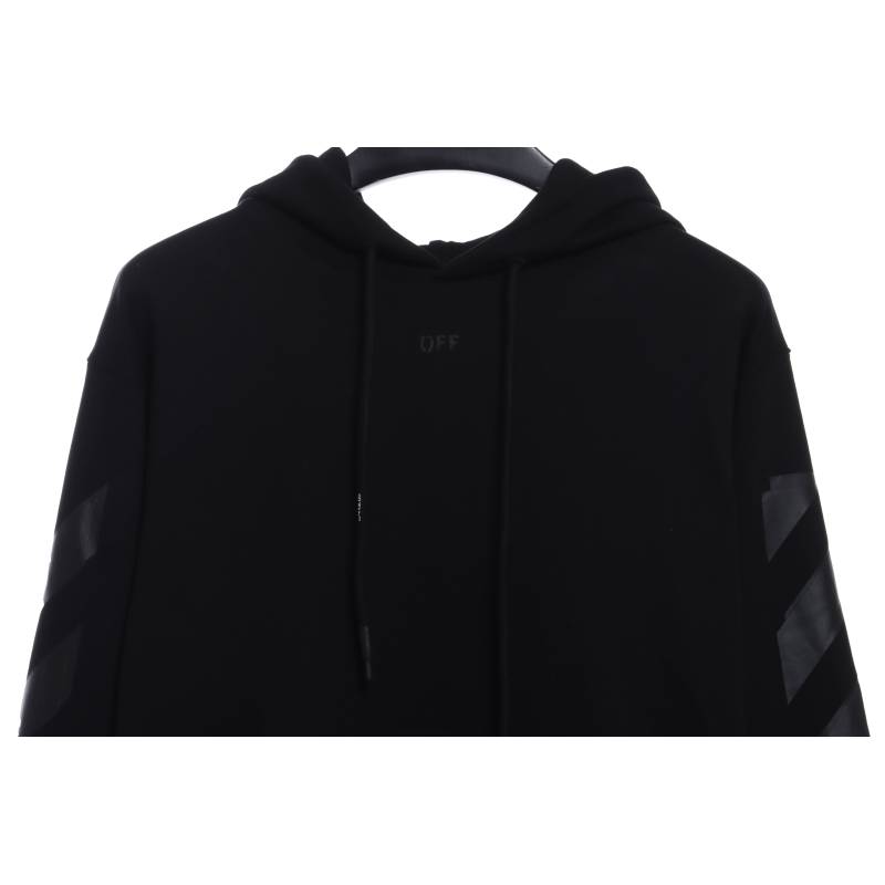 EM Sneakers Off-White Hoodie Overlapping Arrows Black