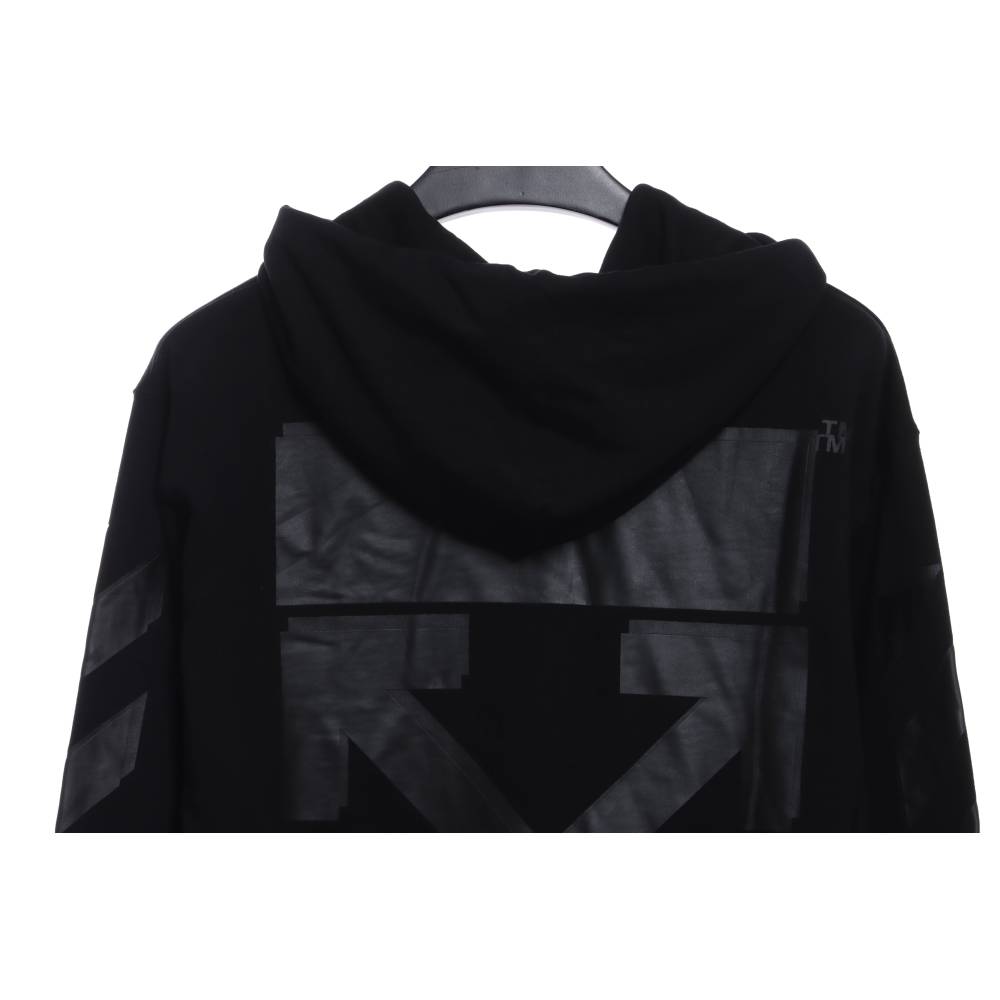 EM Sneakers Off-White Hoodie Overlapping Arrows Black