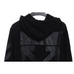 EM Sneakers Off-White Hoodie Overlapping Arrows Black