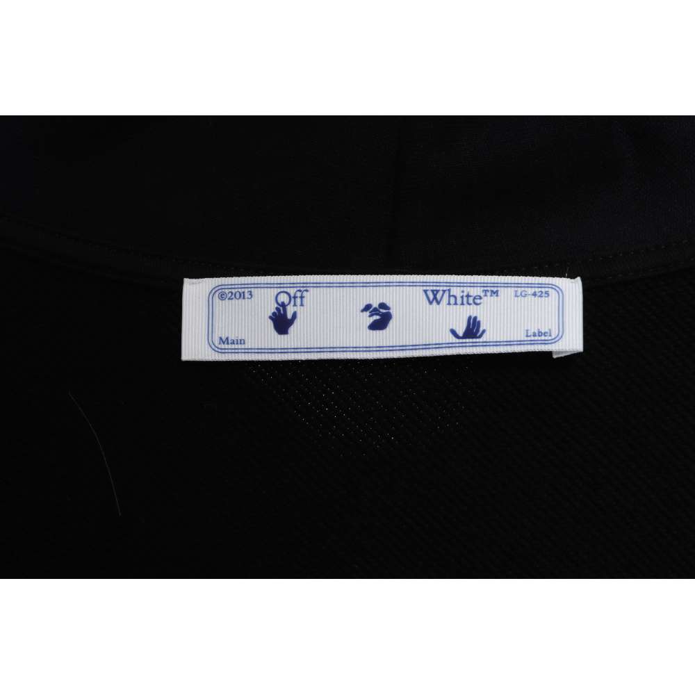 EM Sneakers Off-White Hoodie Overlapping Arrows Black
