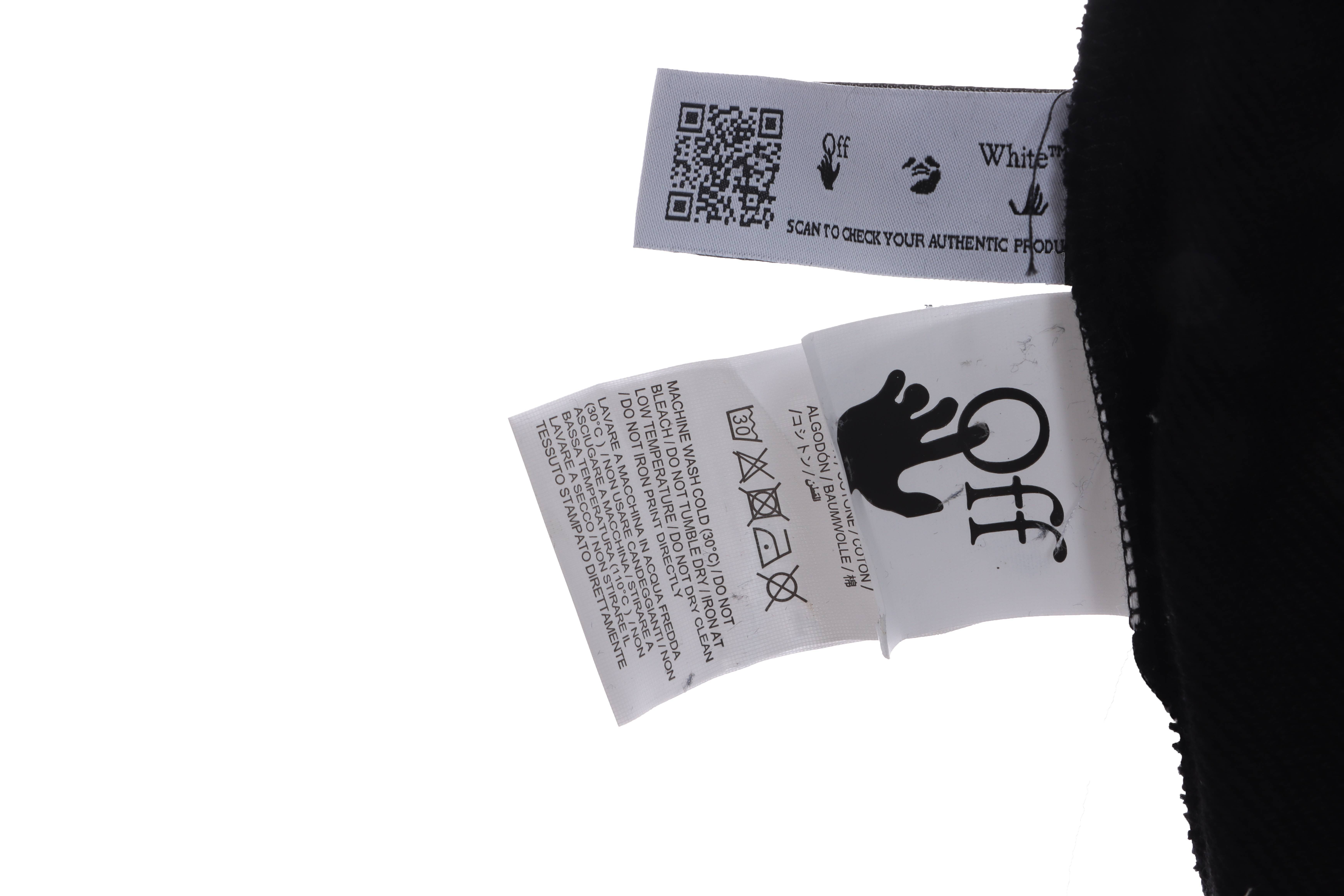 EM Sneakers Off-White Hoodie Overlapping Arrows Black