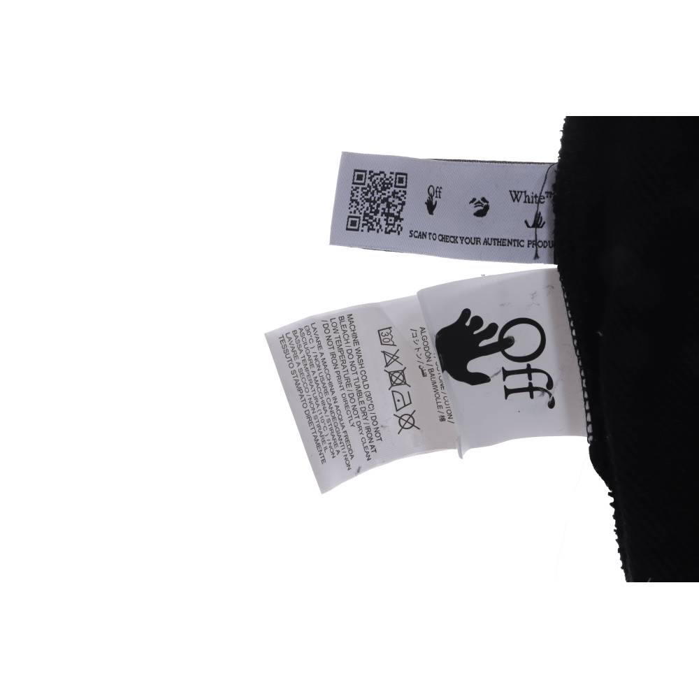 EM Sneakers Off-White Hoodie Overlapping Arrows Black