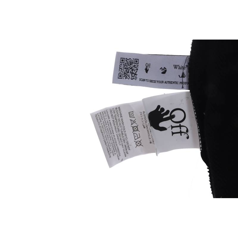EM Sneakers Off-White Hoodie Overlapping Arrows Black