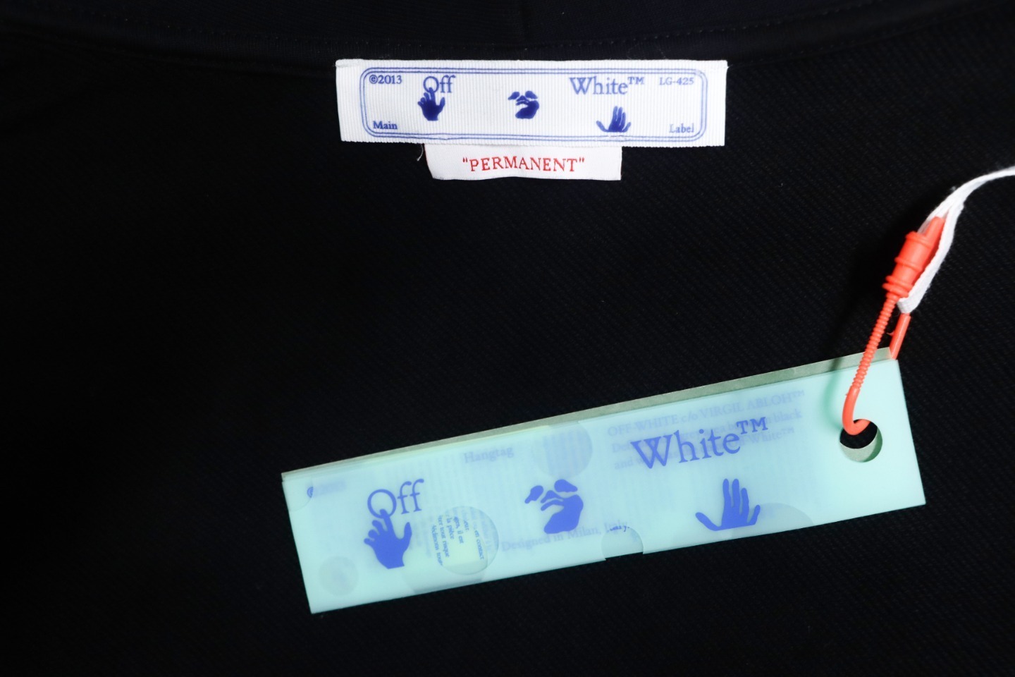 EM Sneakers Off-White Hoodie OW Religious Madonna Print Black