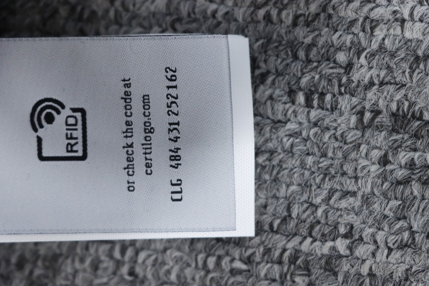 EM Sneakers Off-White Hoodie OW Washed Back Color Religious Dark Gray