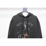 EM Sneakers Off-White Hoodie OW Washed Back Color Religious Dark Gray