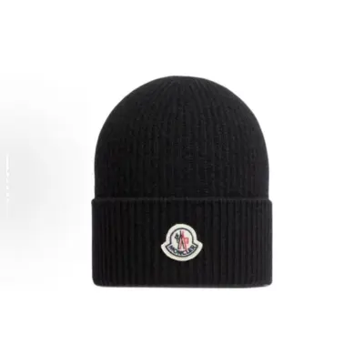 EM Sneakers Moncler Cashmere Blend Beanie Black 01