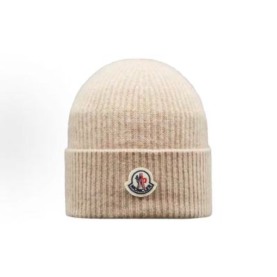 EM Sneakers Moncler Cashmere Blend Beanie Light Beige 01