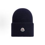 EM Sneakers Moncler Cashmere Blend Beanie Navy Blue