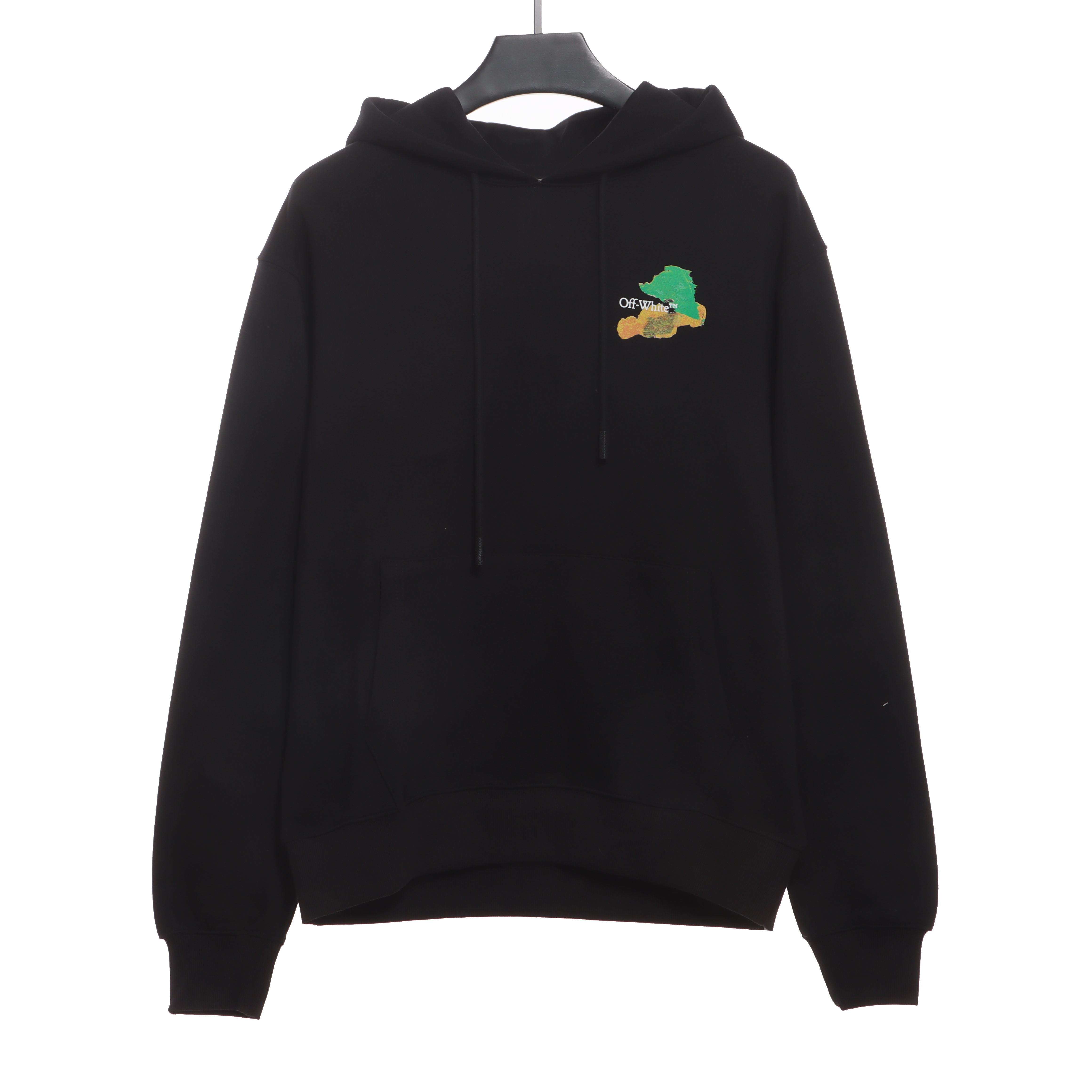 EM Sneakers Off-White Hoodie Black Eco-friendly Graffiti Ink Arrow Print