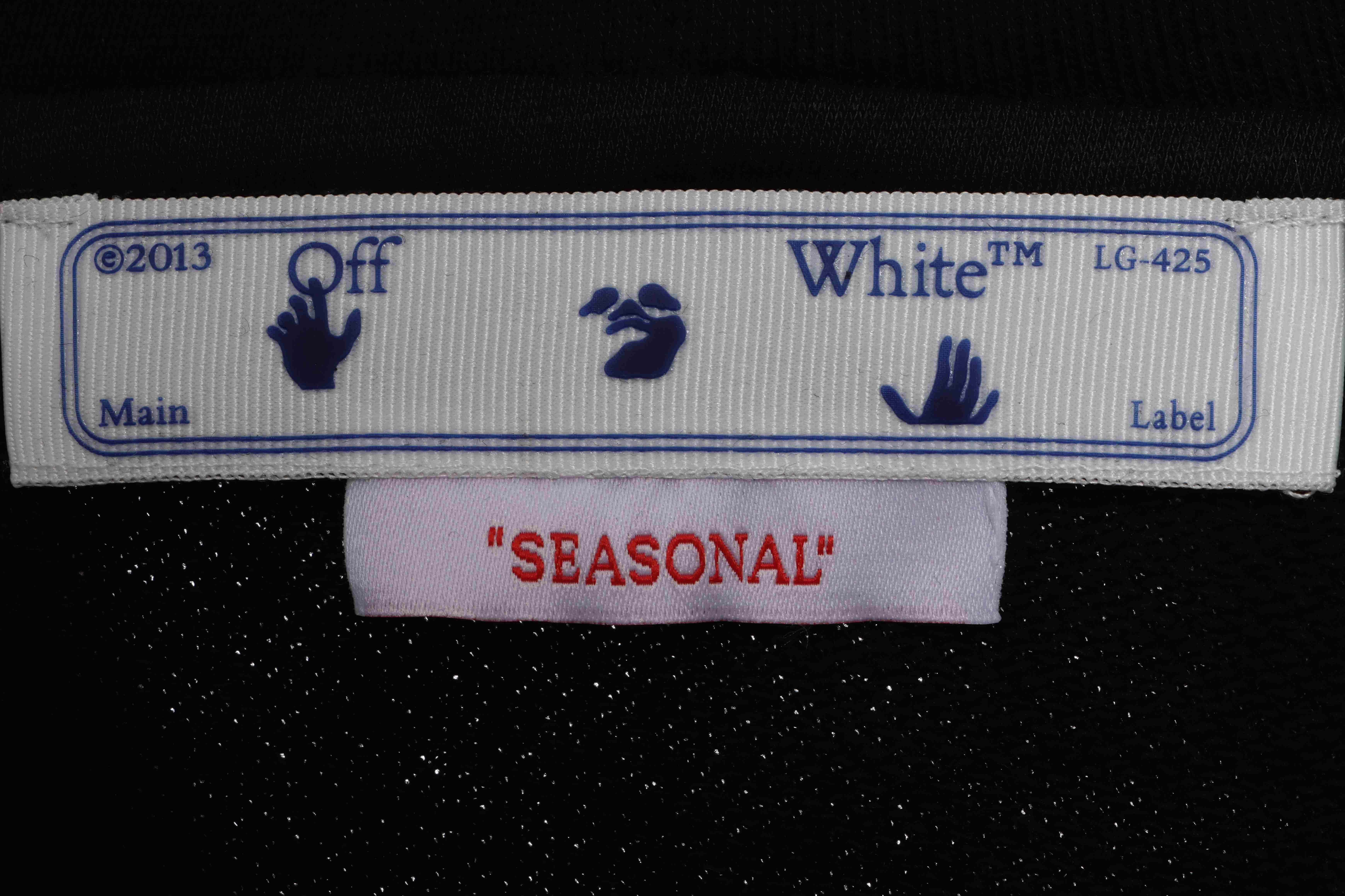 EM Sneakers Off-White Hoodie Black Eco-friendly Graffiti Ink Arrow Print