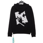 EM Sneakers Off-White Hoodie Black Palm Scissor Head Arrow Print