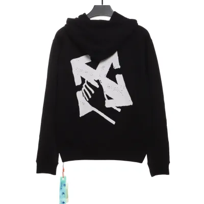 EM Sneakers Off-White Hoodie Black Palm Scissor Head Arrow Print 02