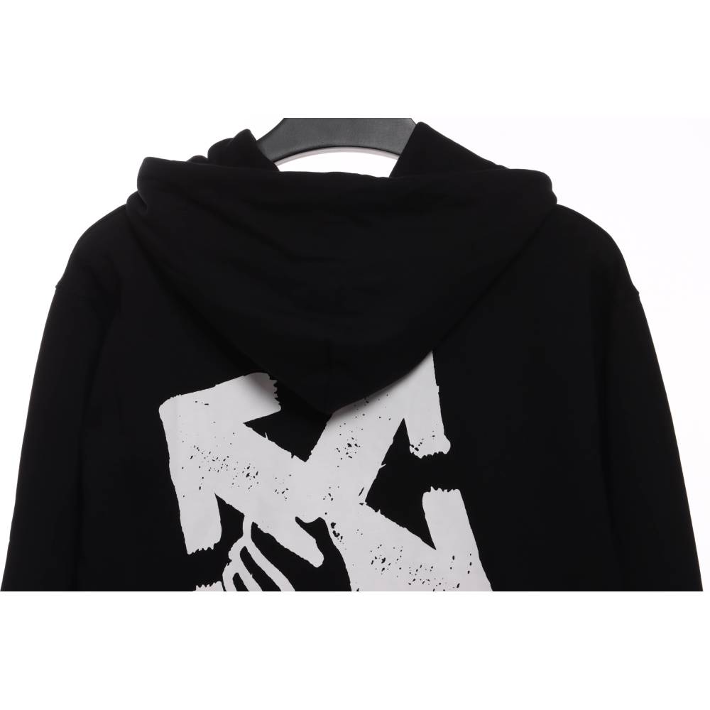 EM Sneakers Off-White Hoodie Black Palm Scissor Head Arrow Print