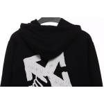 EM Sneakers Off-White Hoodie Black Palm Scissor Head Arrow Print