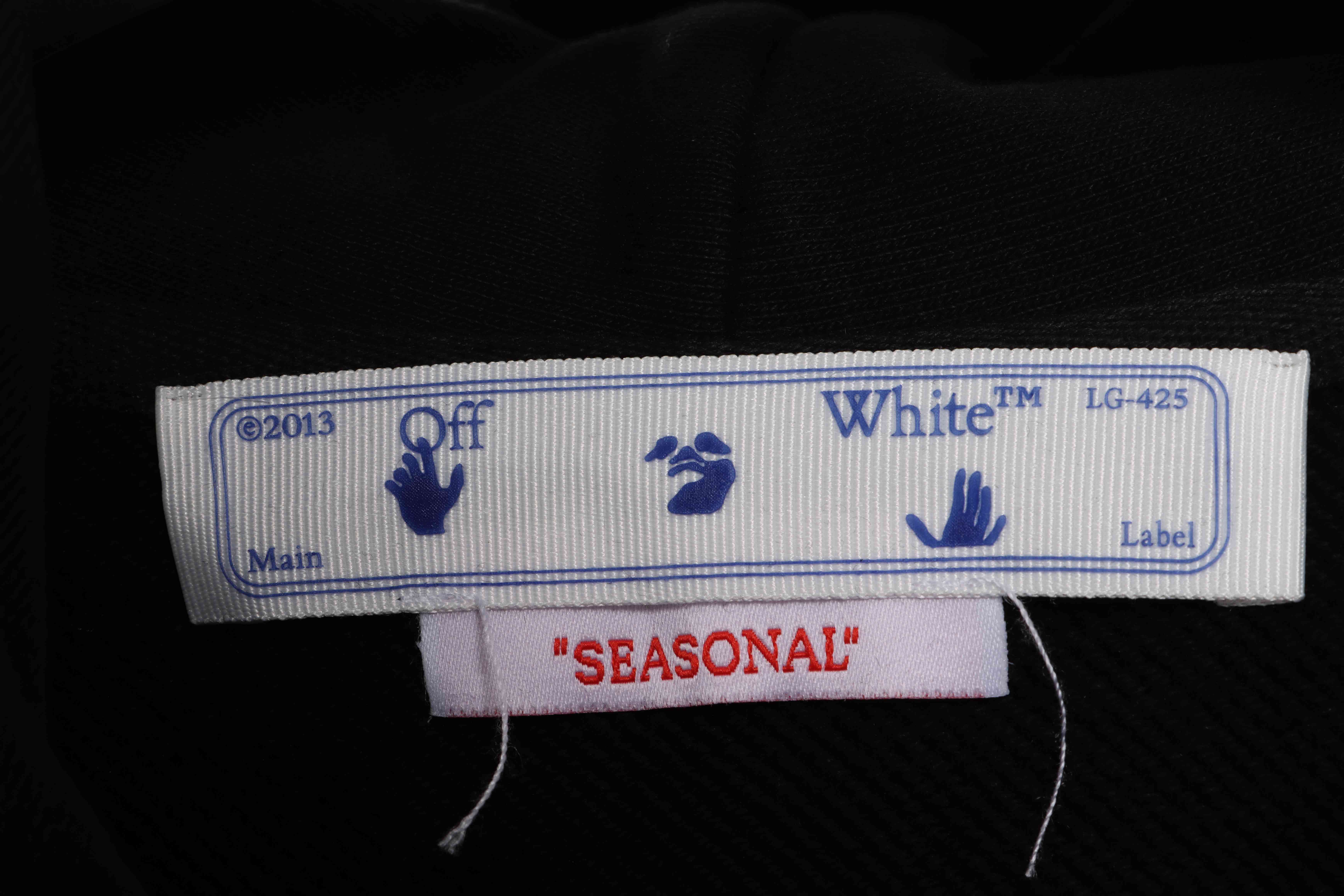 EM Sneakers Off-White Hoodie Black Palm Scissor Head Arrow Print