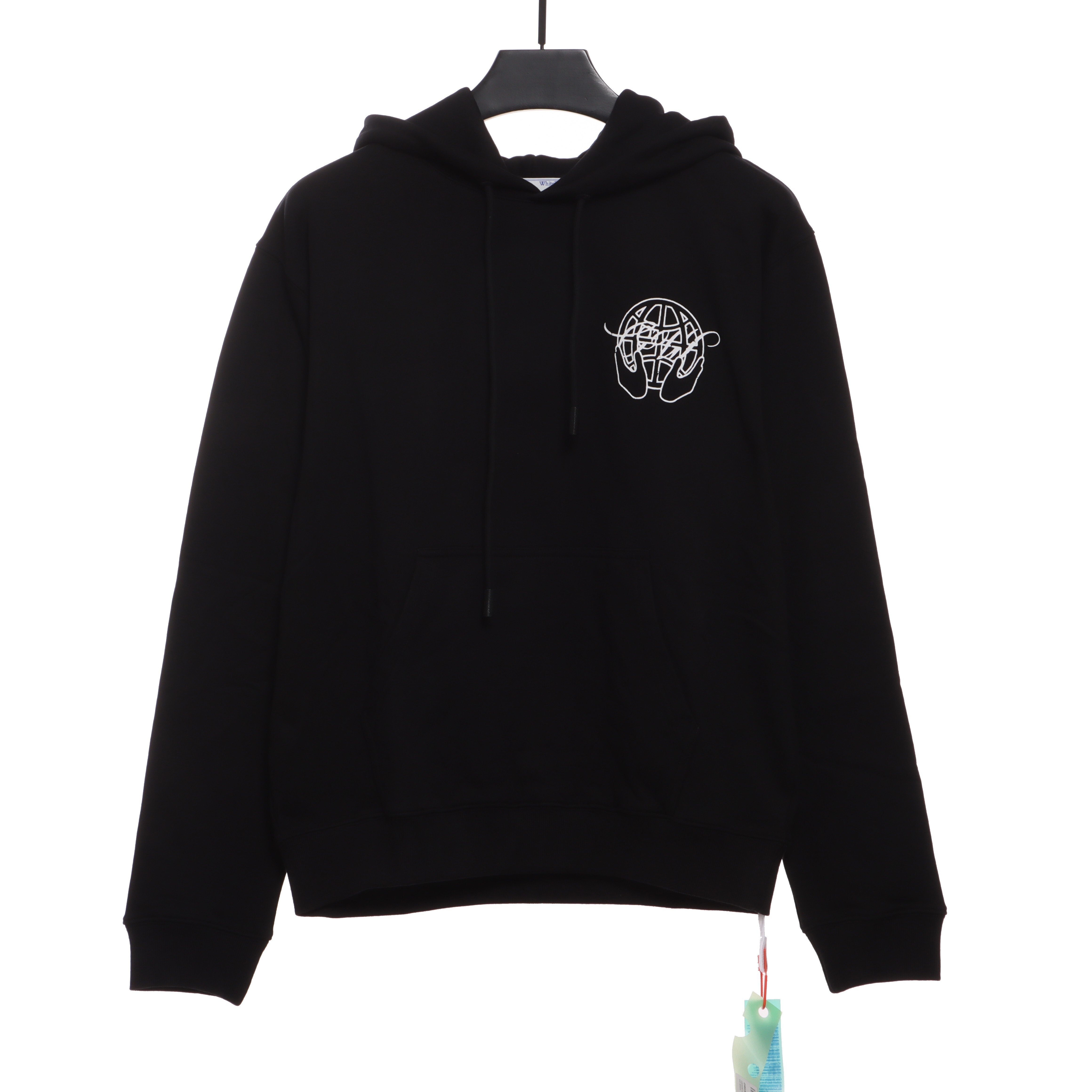 EM Sneakers Off-White Hoodie Black Palm Scissor Head Arrow Print