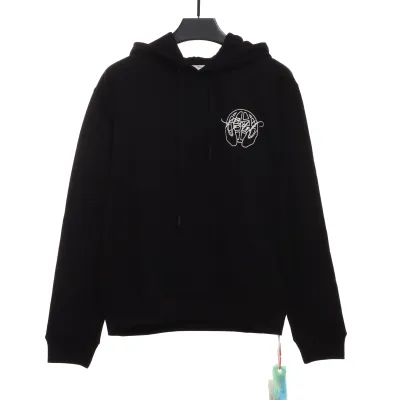 EM Sneakers Off-White Hoodie Black Palm Scissor Head Arrow Print 01