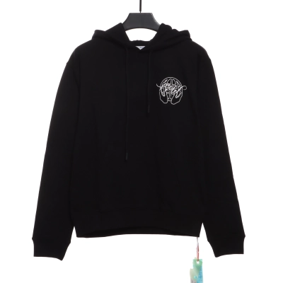 EM Sneakers Off-White Hoodie Black Palm Scissor Head Arrow Print 01