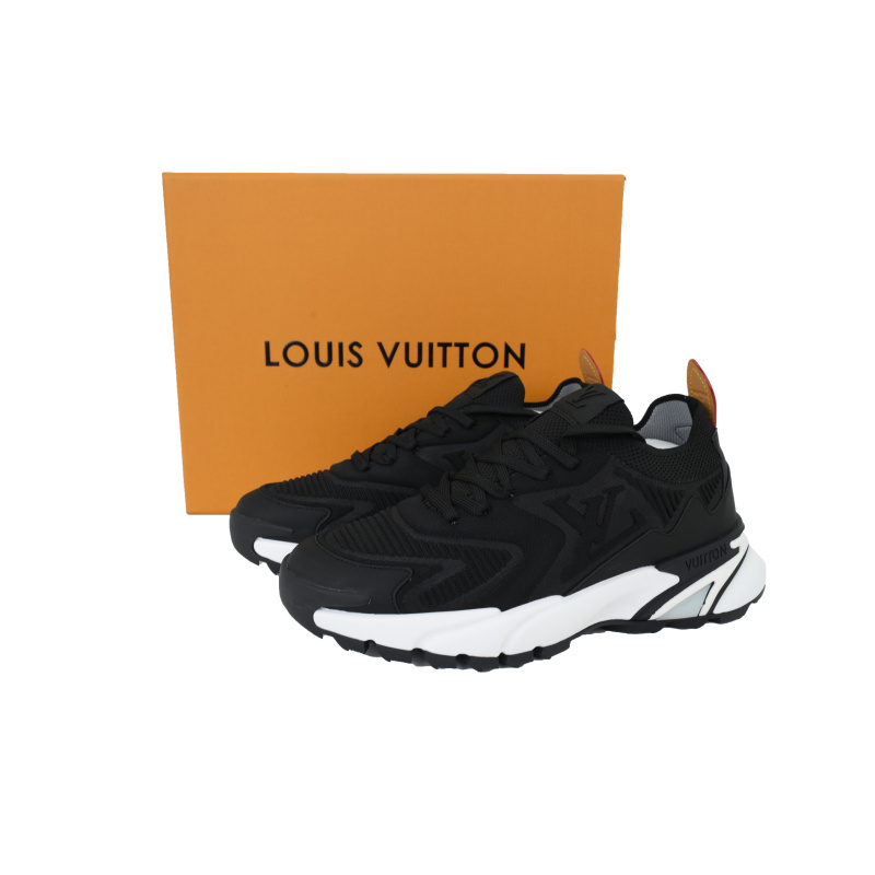 EM Sneakers Louis Vuitton LV Runner Tatic Sneaker Black And White