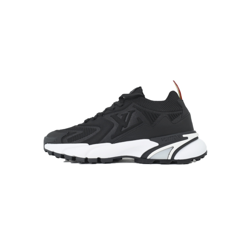 EM Sneakers Louis Vuitton LV Runner Tatic Sneaker Black And White
