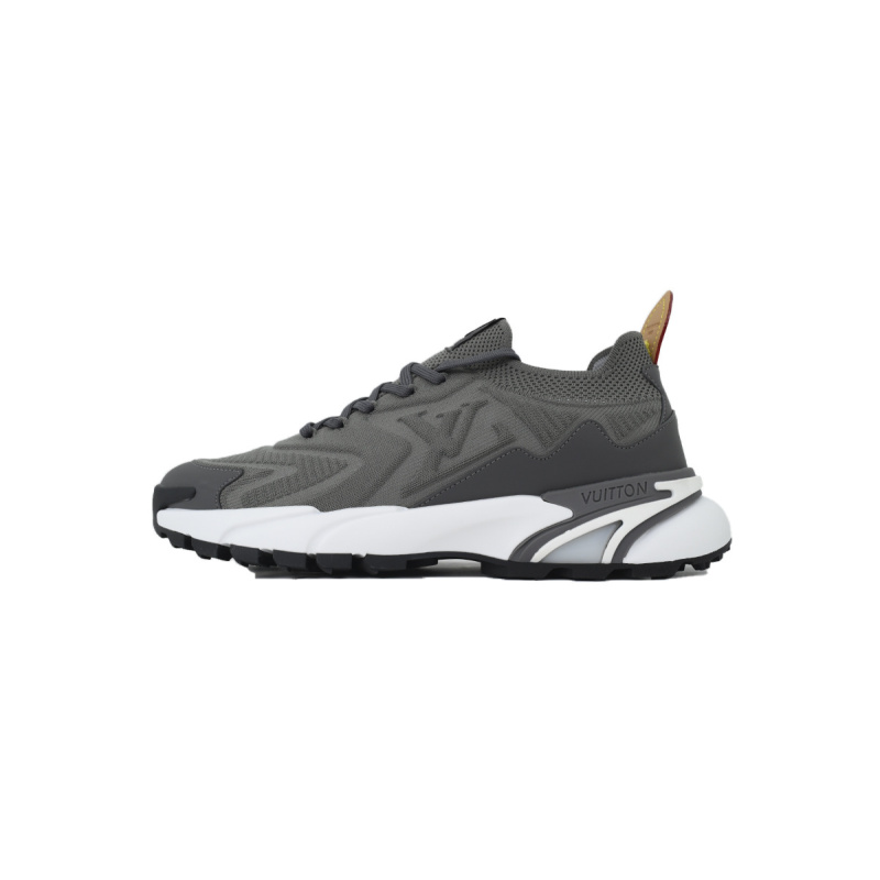 EM Sneakers Louis Vuitton LV Runner Tatic Sneaker Gray and White