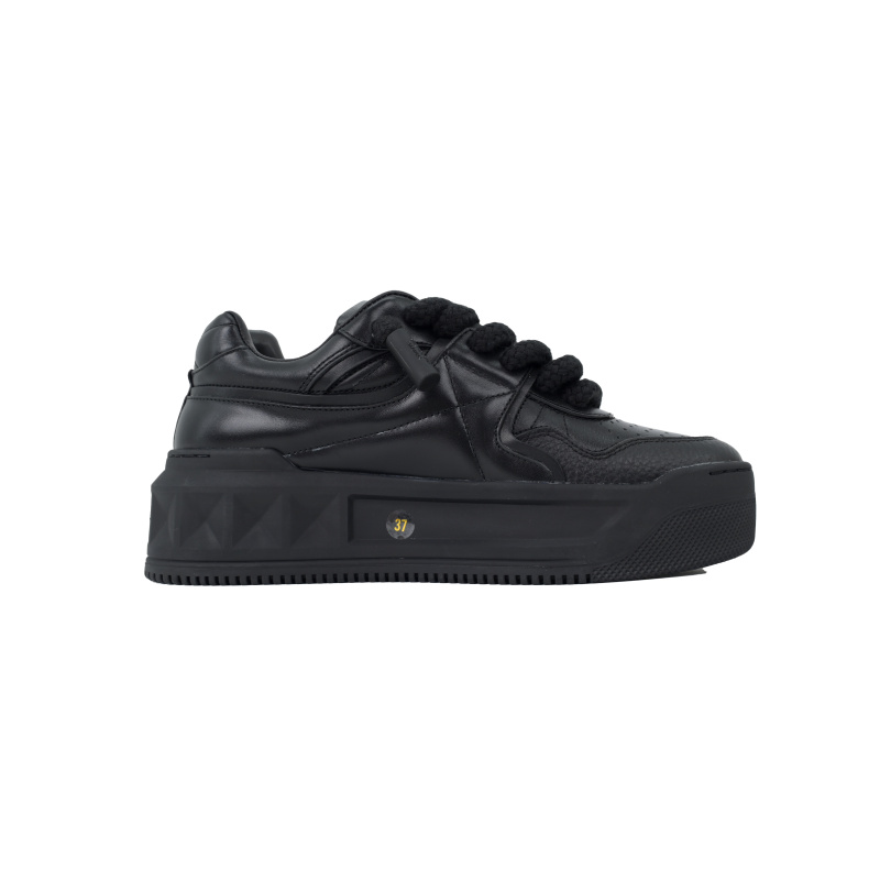 EM Sneakers Valentino Garavani One Stud XL Sneakers in All Blackl Leather