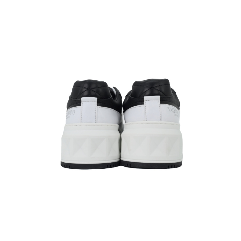 EM Sneakers Valentino Garavani One Stud XL Sneakers in White and Black Leather