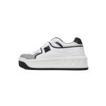 EM Sneakers Valentino Garavani One Stud XL Sneakers in White and Gray Leather