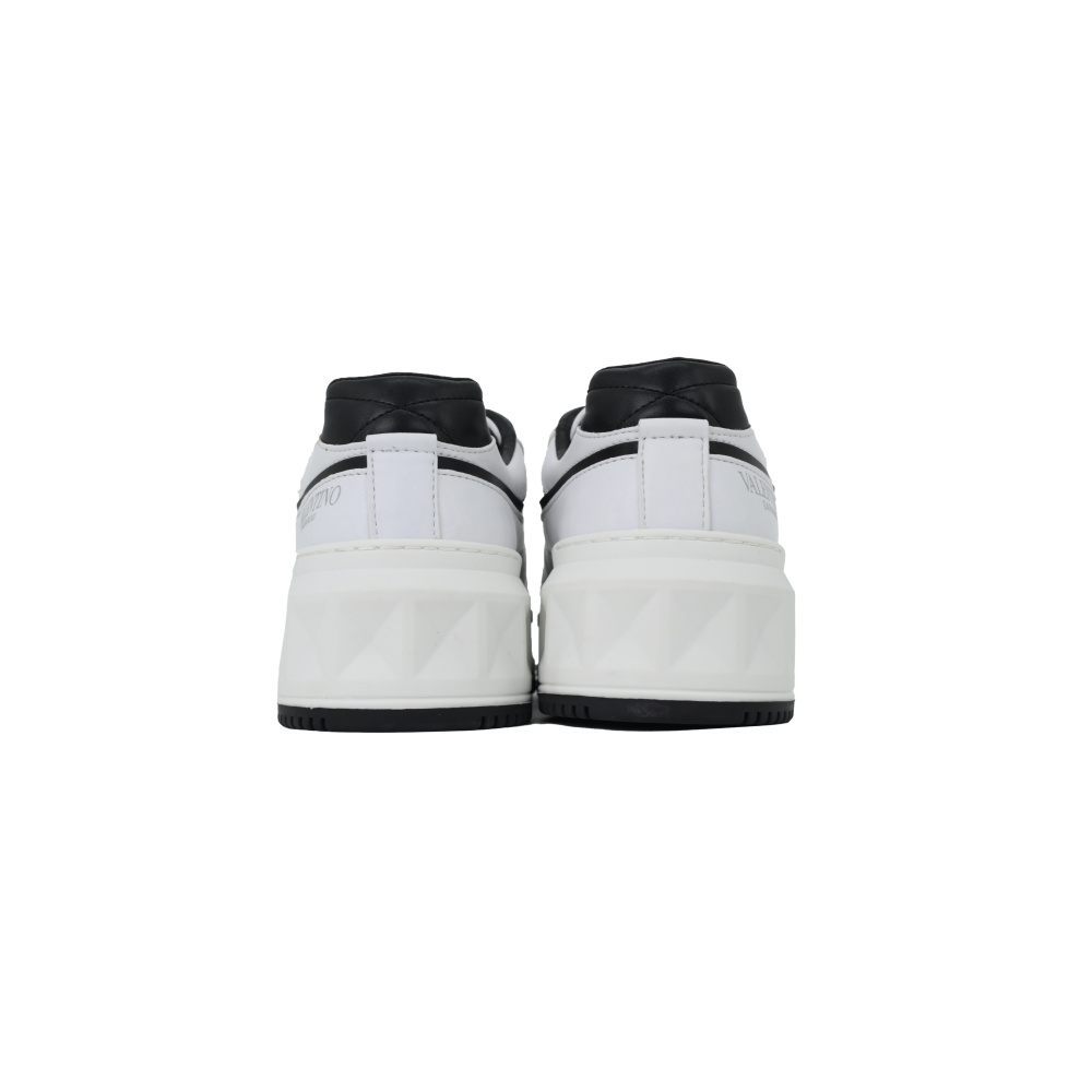 EM Sneakers Valentino Garavani One Stud XL Sneakers in White and Gray Leather