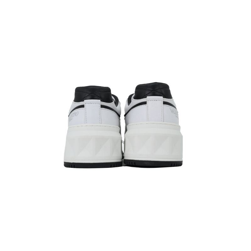 EM Sneakers Valentino Garavani One Stud XL Sneakers in White and Gray Leather