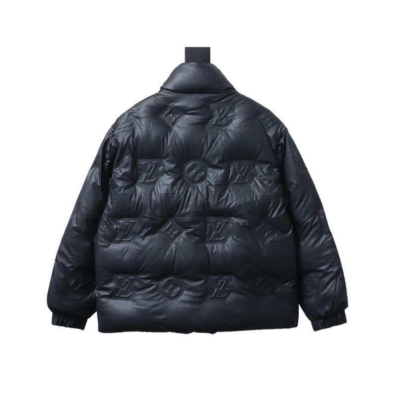 EM Sneakers Louis Vuitton Black Print Embossed Black Down Jacket