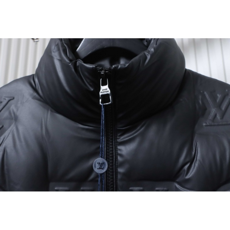 EM Sneakers Louis Vuitton Black Print Embossed Black Down Jacket