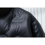 EM Sneakers Louis Vuitton Black Print Embossed Black Down Jacket
