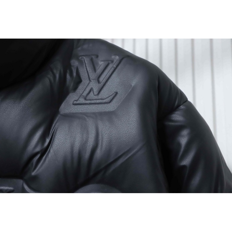 EM Sneakers Louis Vuitton Black Print Embossed Black Down Jacket