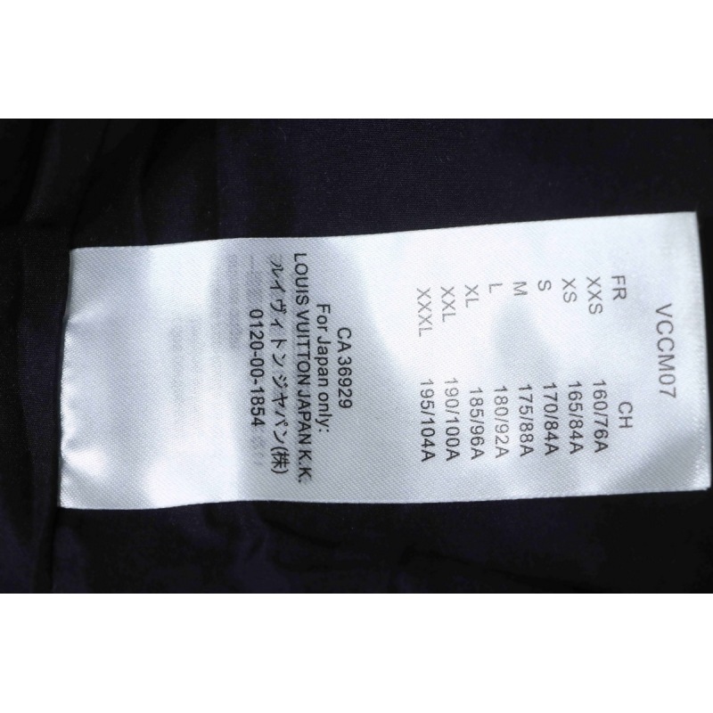 EM Sneakers Louis Vuitton Black Print Embossed Black Down Jacket