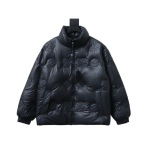 EM Sneakers Louis Vuitton Black Print Embossed Black Down Jacket