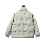 EM Sneakers Louis Vuitton Black Print Embossed White Down Jacket