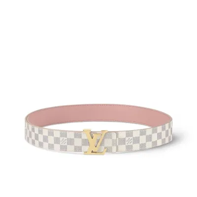 EM Sneakers Louis Vuitton LV Initials 30MM Reversible Belt Damier Azur Canvas 01