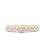 EM Sneakers Louis Vuitton LV Initials 40MM Reversible Belt Damier Azur Canvas