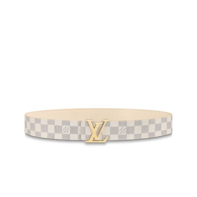 EM Sneakers Louis Vuitton LV Initials 40MM Reversible Belt Damier Azur Canvas 01