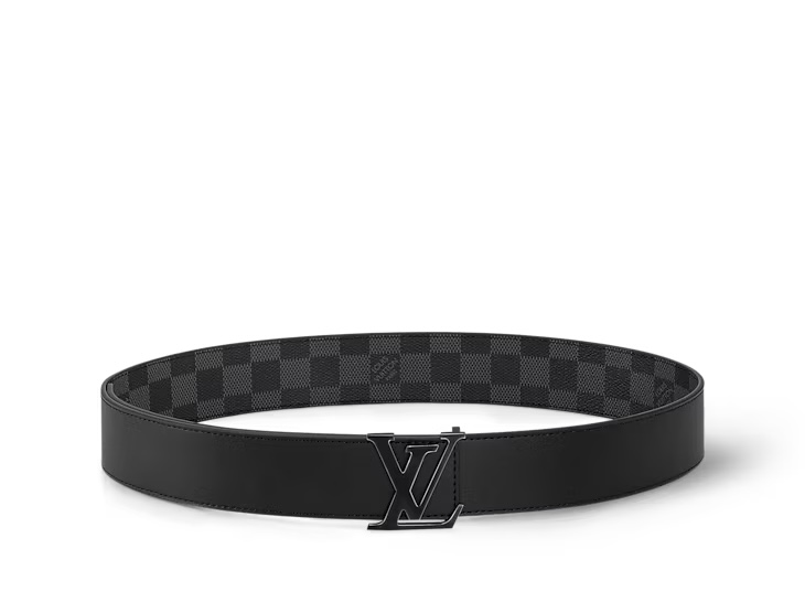 EM Sneakers Louis Vuitton LV Initials 40mm Reversible Belt Graphite