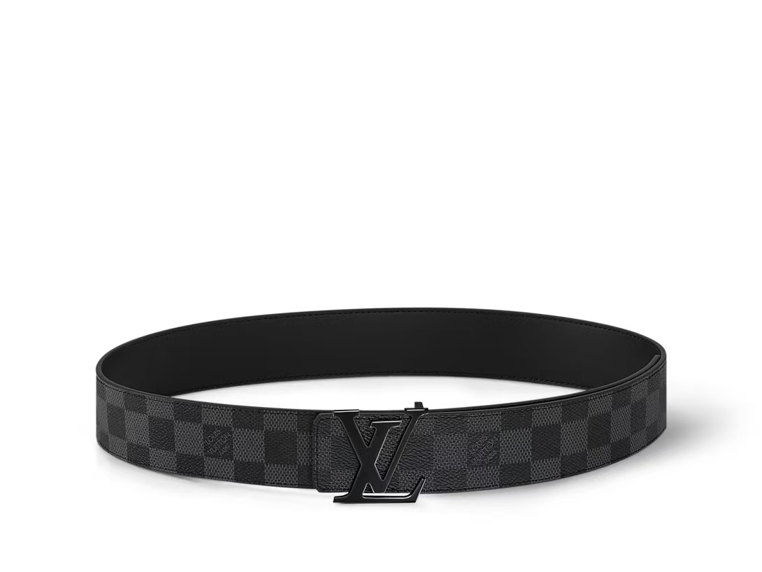 EM Sneakers Louis Vuitton LV Initials 40mm Reversible Belt Graphite