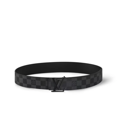 EM Sneakers Louis Vuitton LV Initials 40mm Reversible Belt Graphite 01