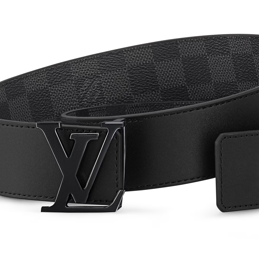 EM Sneakers Louis Vuitton LV Initials 40mm Reversible Belt Graphite