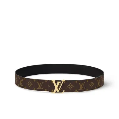 EM Sneakers Louis Vuitton LV Initials 40MM Reversible Belt Gold-color Hardware LV Initiales Monogram 01